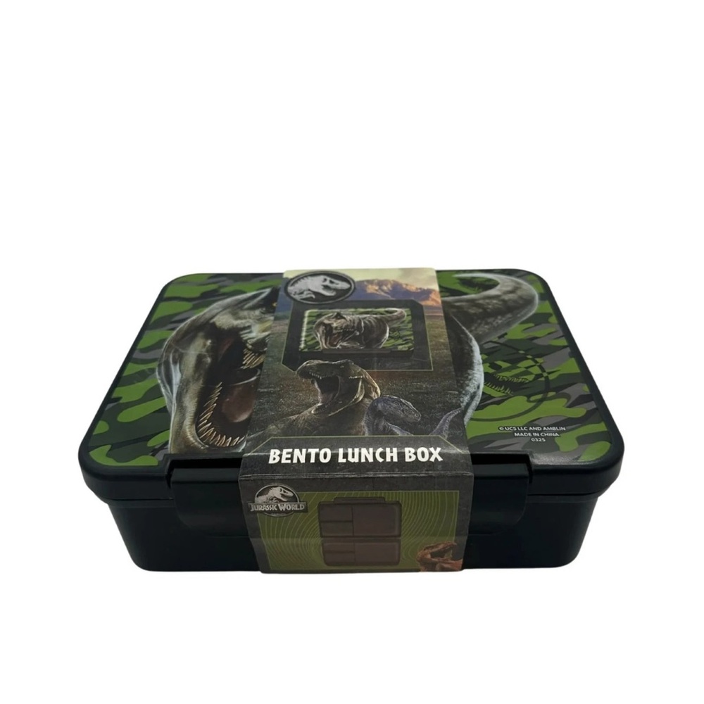 New Jurassic World Bento Lunch Box three compartments - Picture 7 of 8